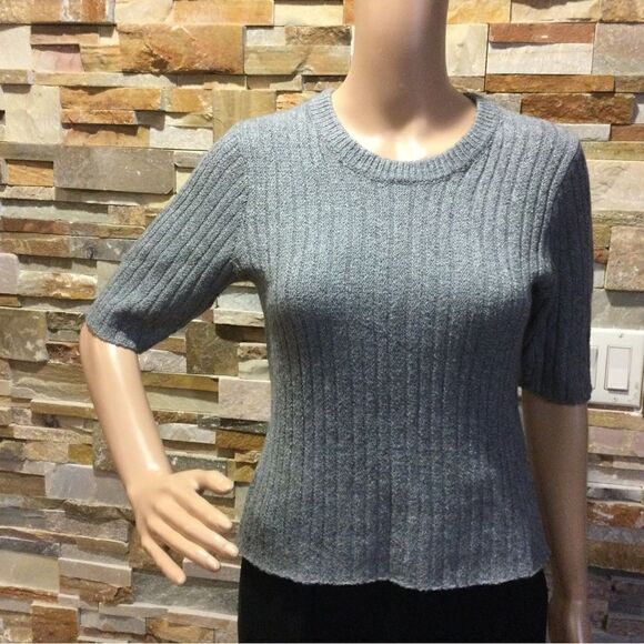 NAADAM Knit Crew neck Three-Quarter Sleeve Sweater - Picture 1 of 10